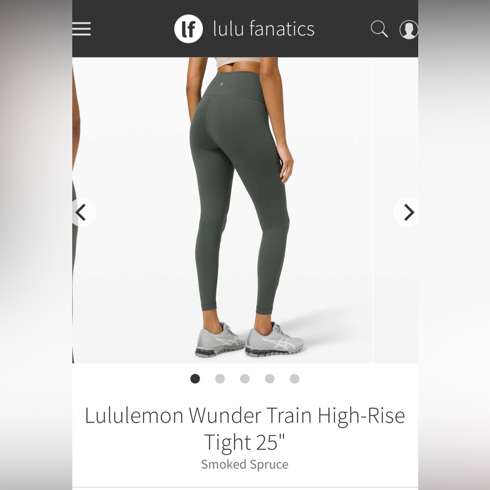 NWT Lululemon Wunder Train High-Rise Tight 25"
Smoked Spruce